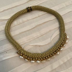 Rope Necklace with Freshwater Pearls